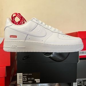 Nike | Shoes | Nike Air Force Low Sp Supreme White Cu922510 Size